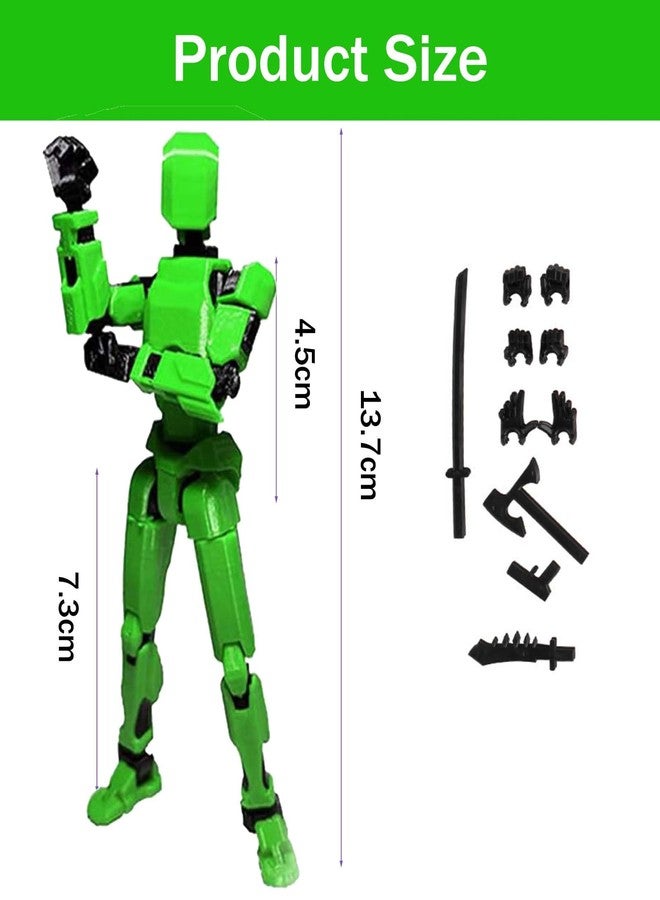 NUDFSY Robot Toy, Action Figure Toys, Action Figure T13 Action Figure with Adjustable Actions Multiple Accessories T13 Action Figure (Manual Assembly is Required) - Image 4
